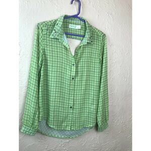 Juniors Dream Out Loud Selena Gomez Blouse Button Up‎ Collared Size Large